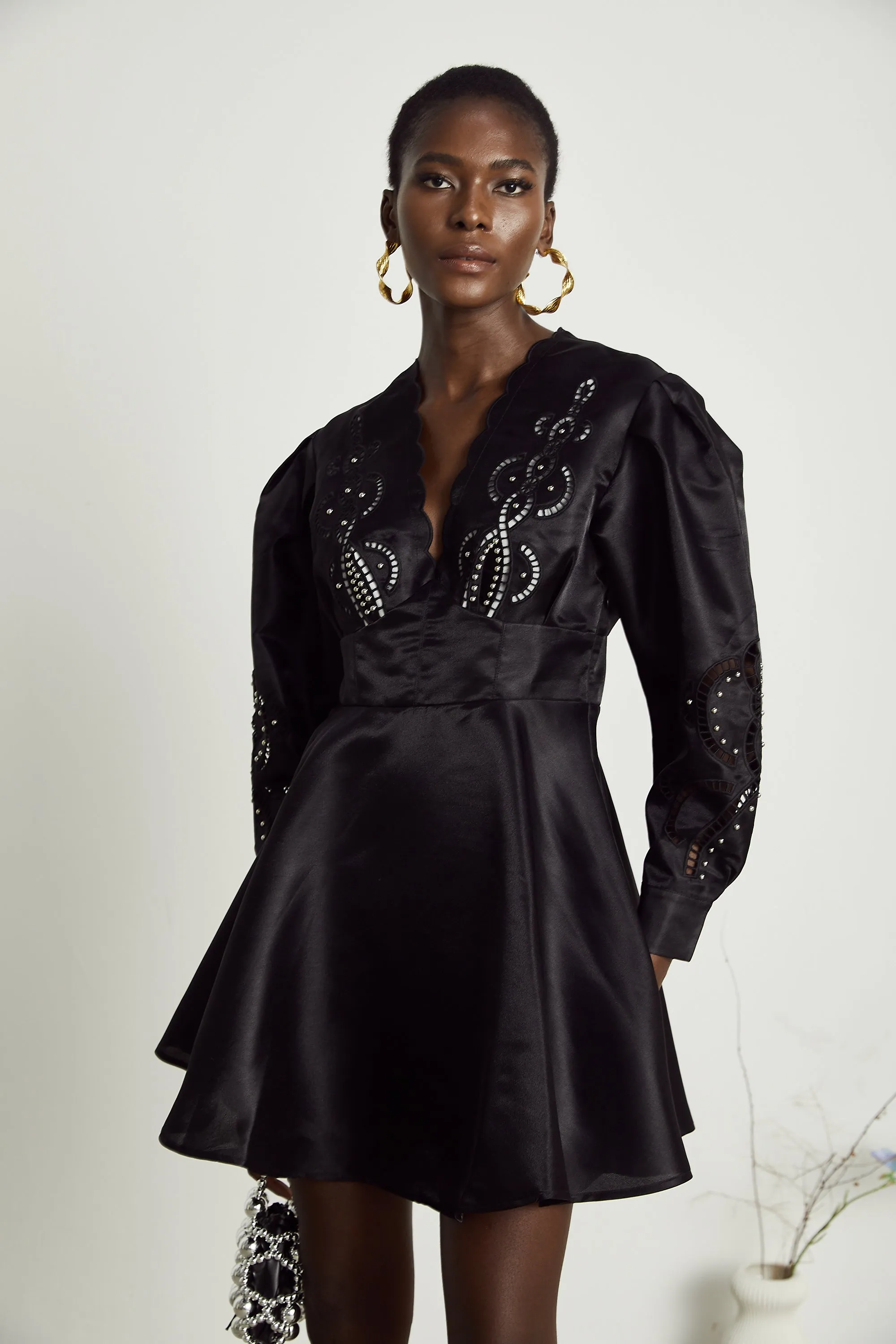 Nalini cut-out flared mini dress Gloria Lanvin