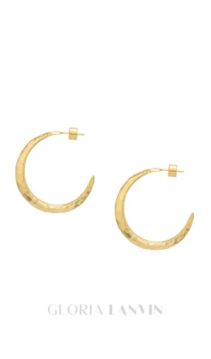 Needle Earrings in gold Gloria Lanvin