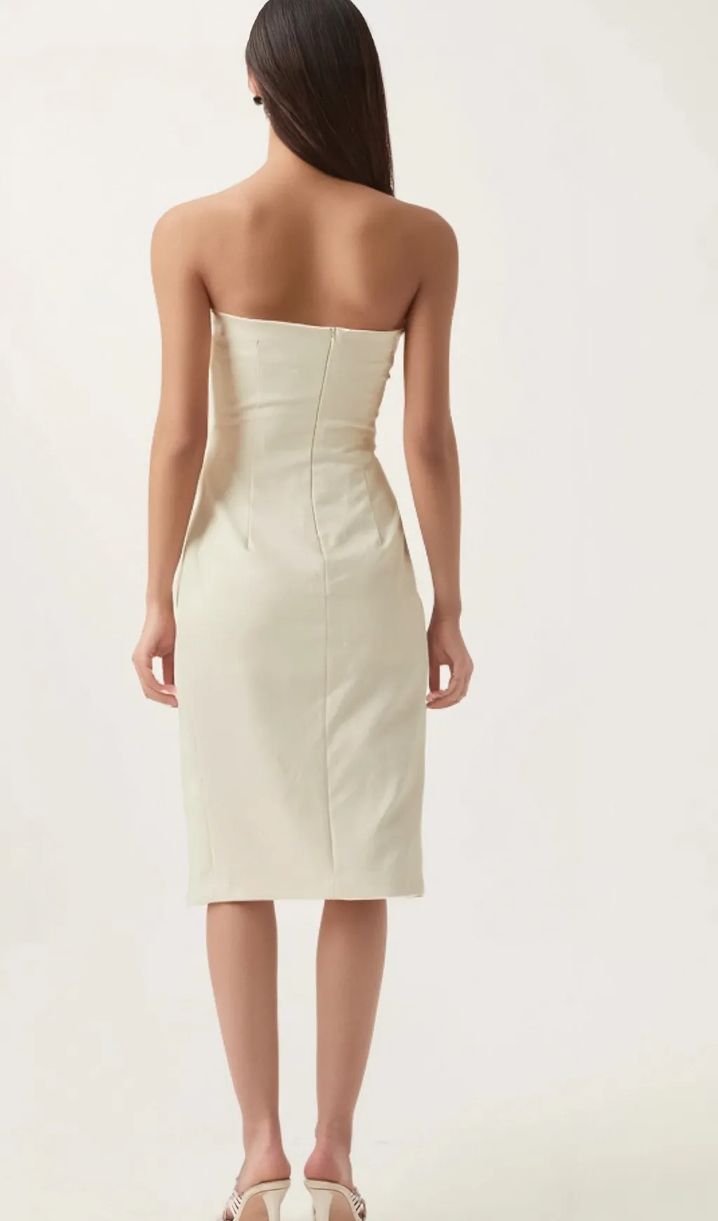 Noele white off-shoulder midi dress Gloria Lanvin