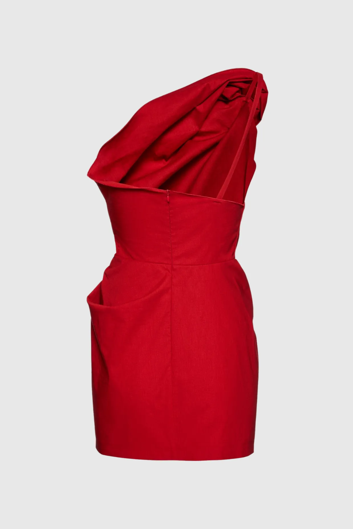 Oayena Floral Appliqu One Shoulder Mini Dress Gloria Lanvin