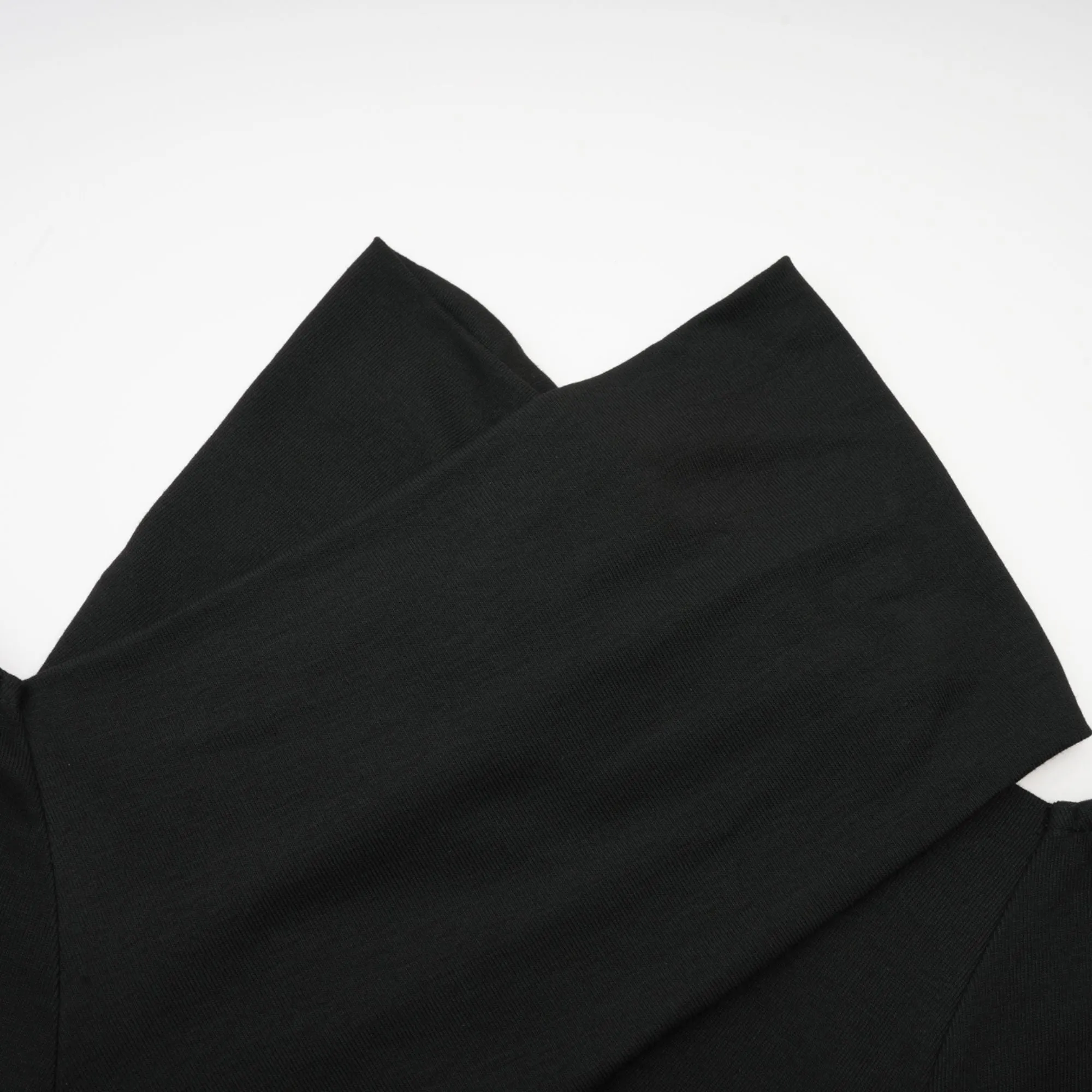 Odette black ruched stretch-jersey top Gloria Lanvin