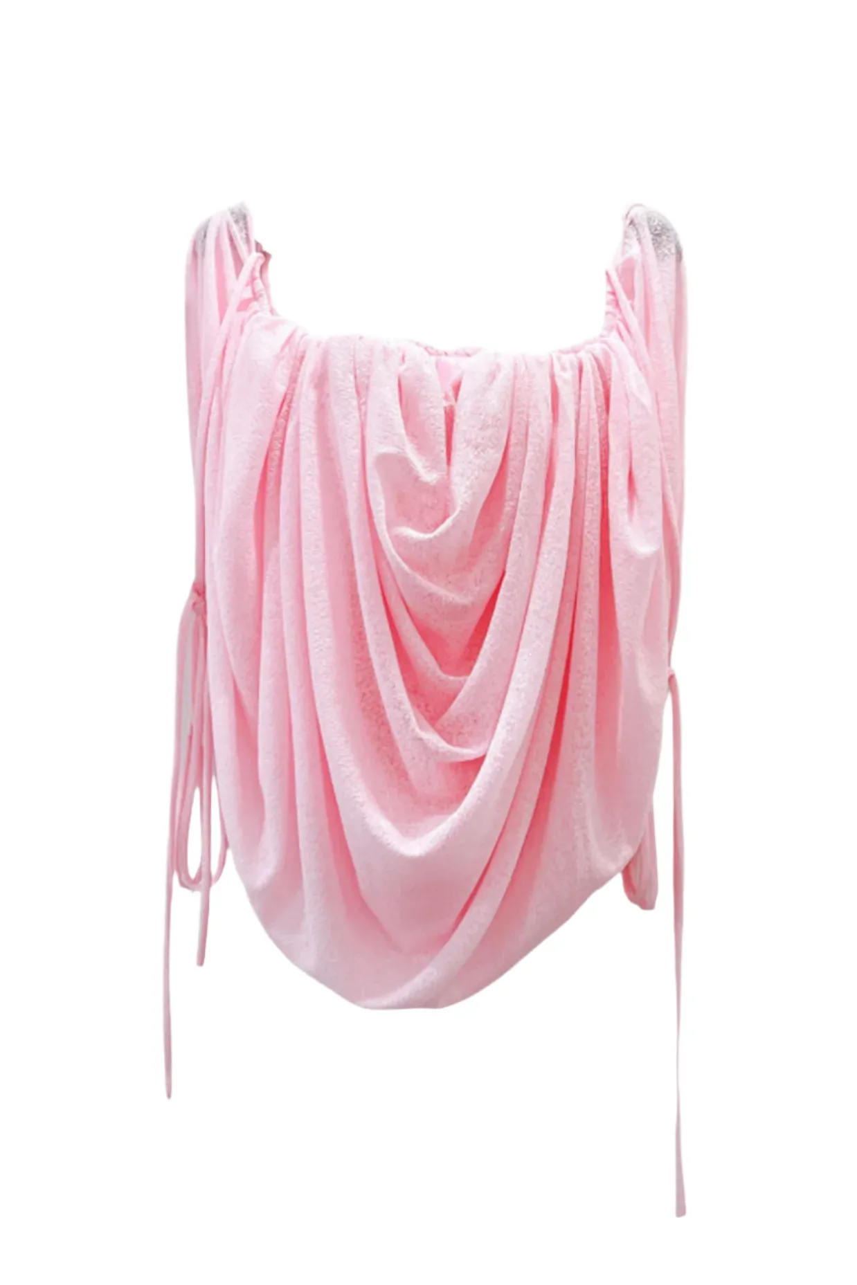 Odruta Off Shoulder Draped Top in Pink Gloria Lanvin