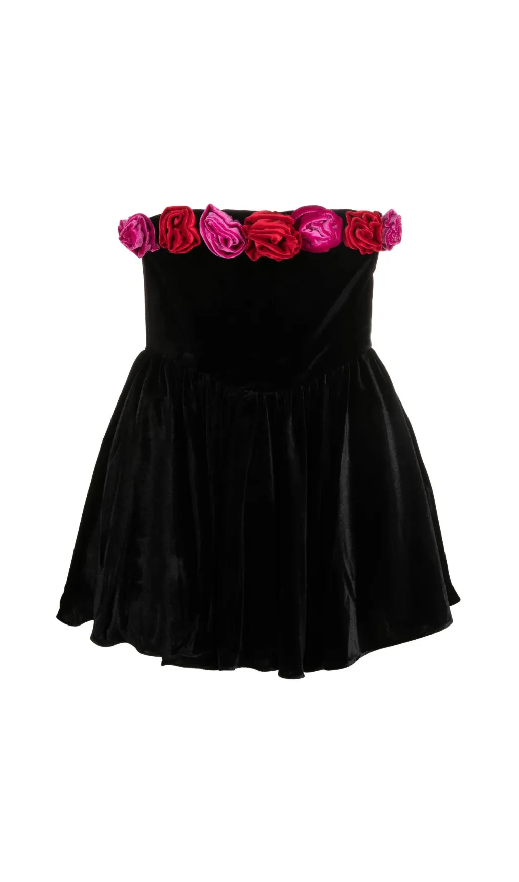 OFF-SHOULDER FLORAL-APPLIQUE MINI DRESS Gloria Lanvin