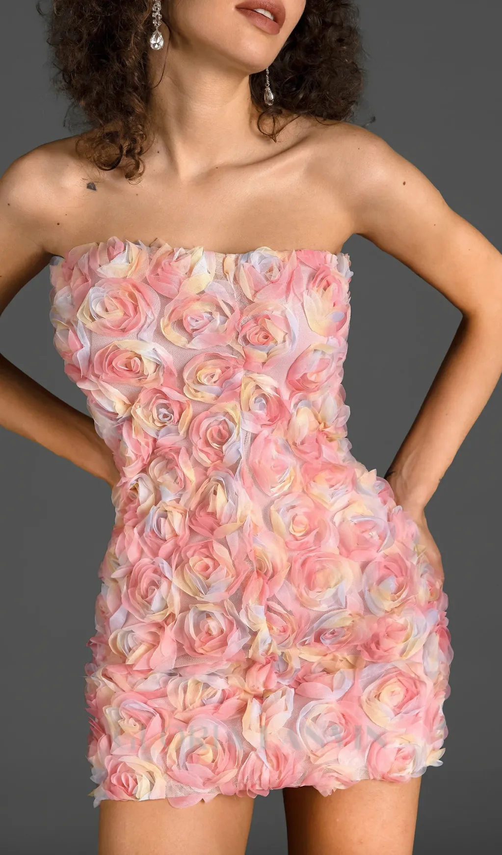 OFF SHOULDER FLORAL MINI DRESS Gloria Lanvin