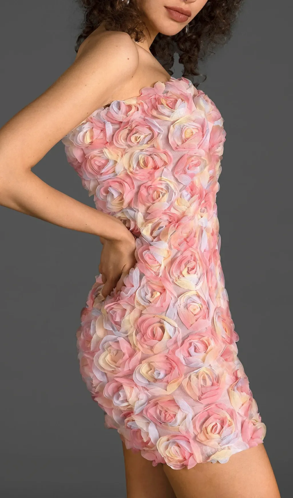 OFF SHOULDER FLORAL MINI DRESS Gloria Lanvin