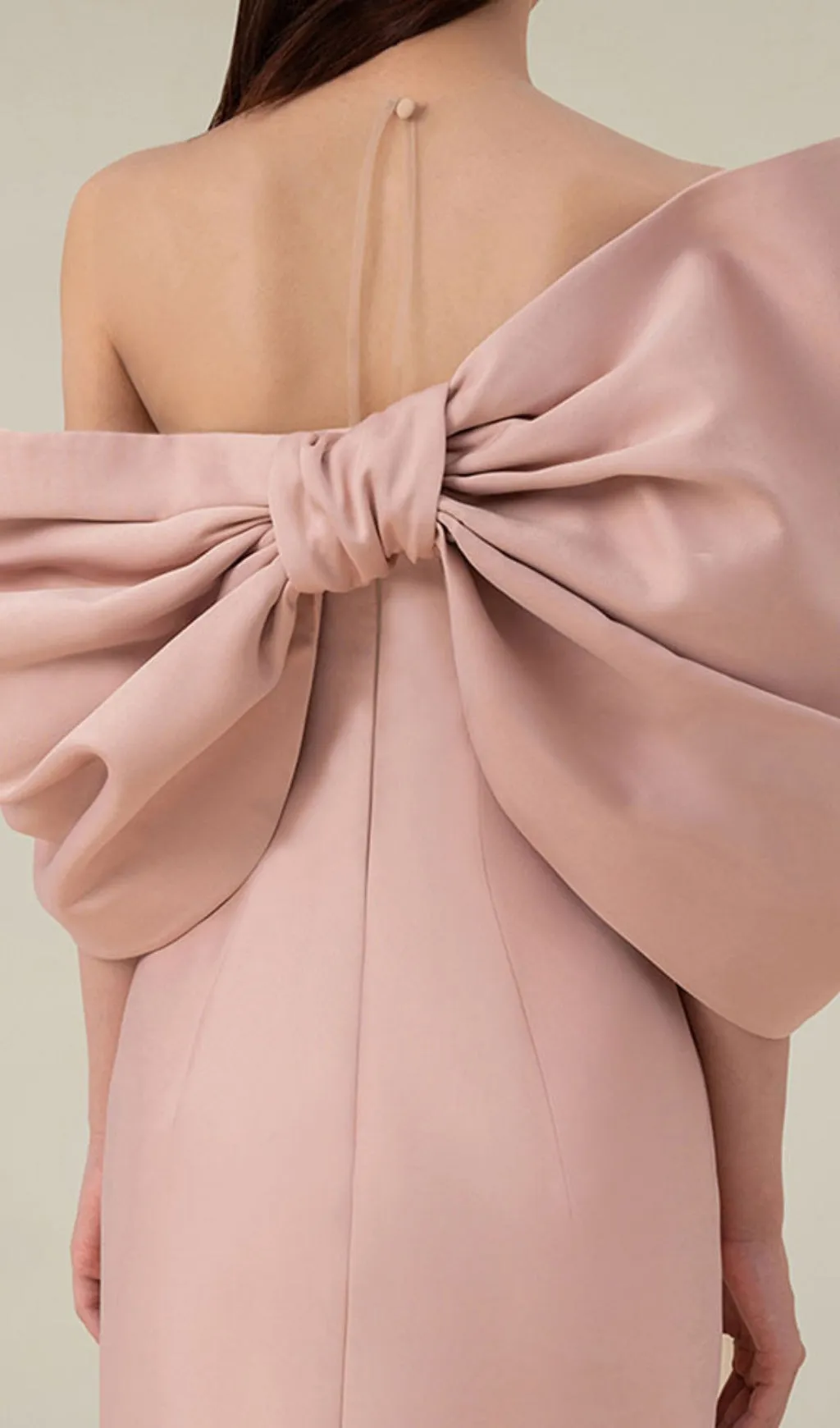 OFF SHOULDER RUCHED MIDI DRESS IN PINK Gloria Lanvin
