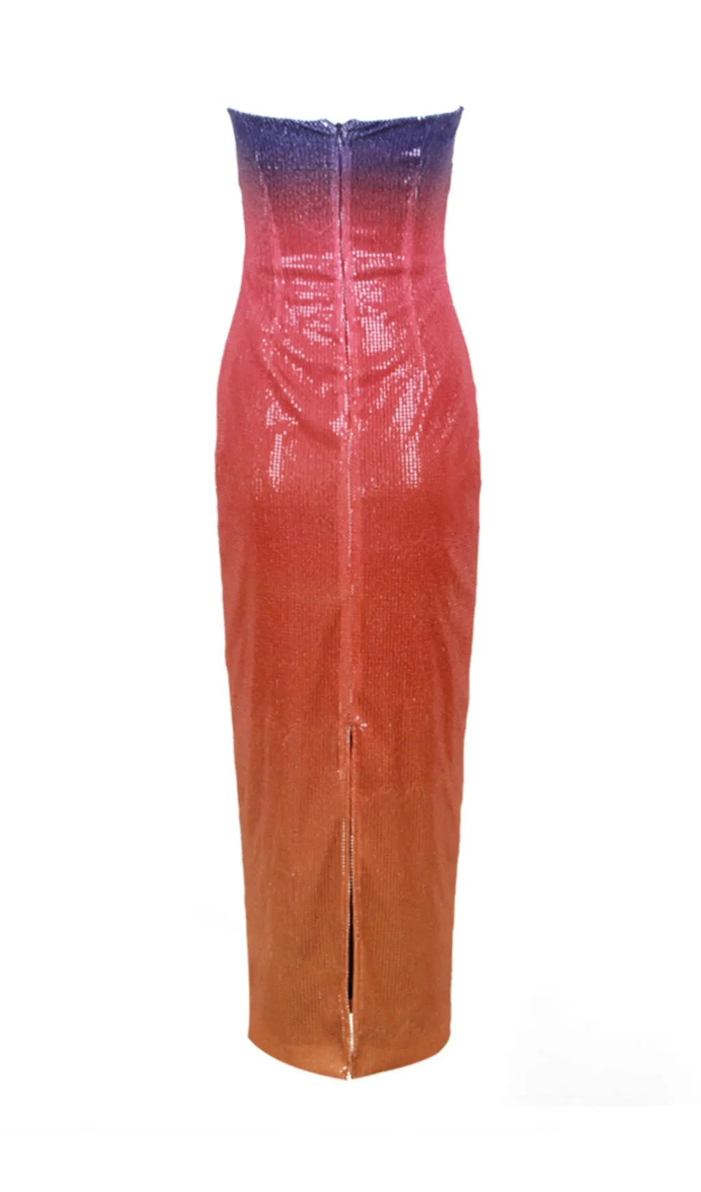 OFF-SHOULDER SUNSET SEQUIN MIDI DRESS Gloria Lanvin