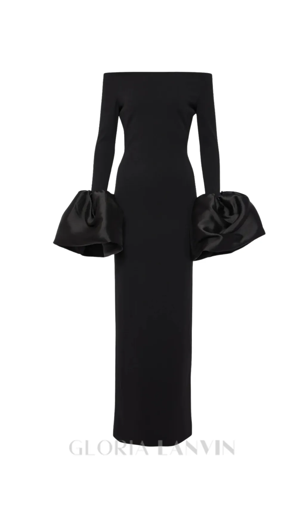 Olindan Off Shoulder Maxi Dress in Black Gloria Lanvin