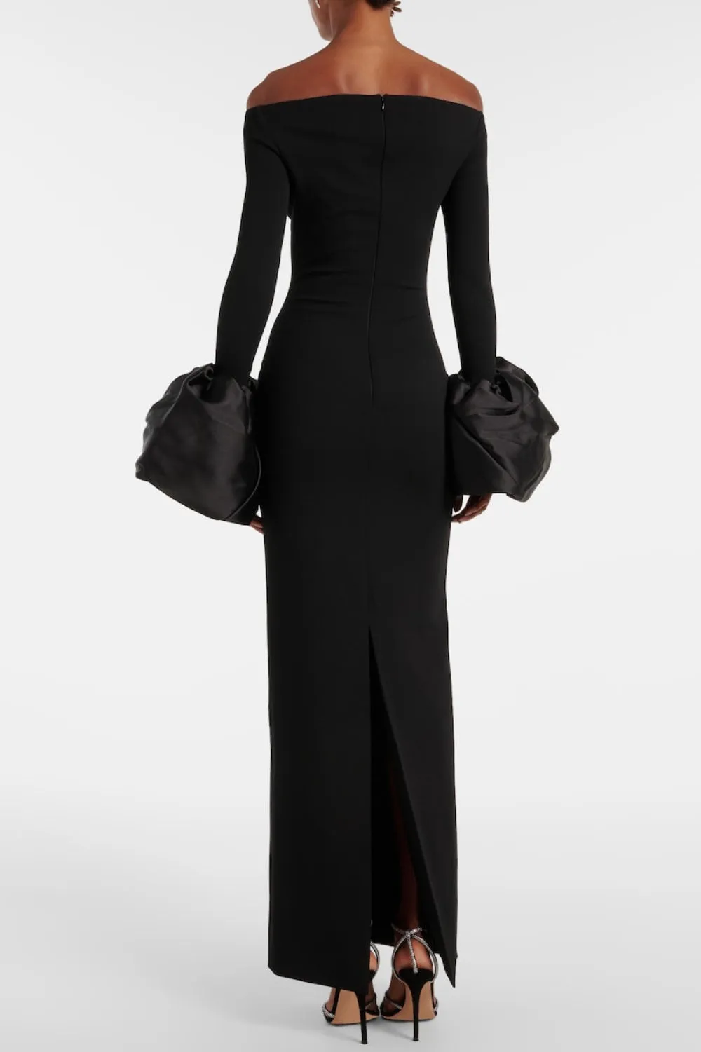 Olindan Off Shoulder Maxi Dress in Black Gloria Lanvin