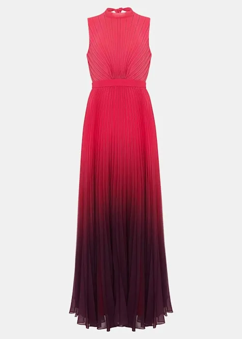 ombre pleated draped maxi dress Gloria Lanvin