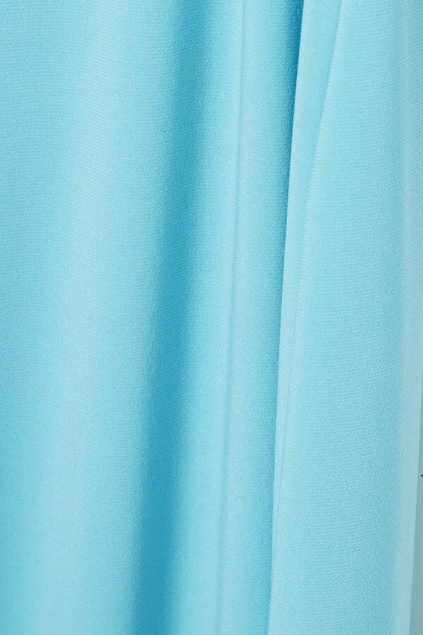 Open-back Stretch-jersey Halterneck Maxi Dress in Blue Gloria Lanvin