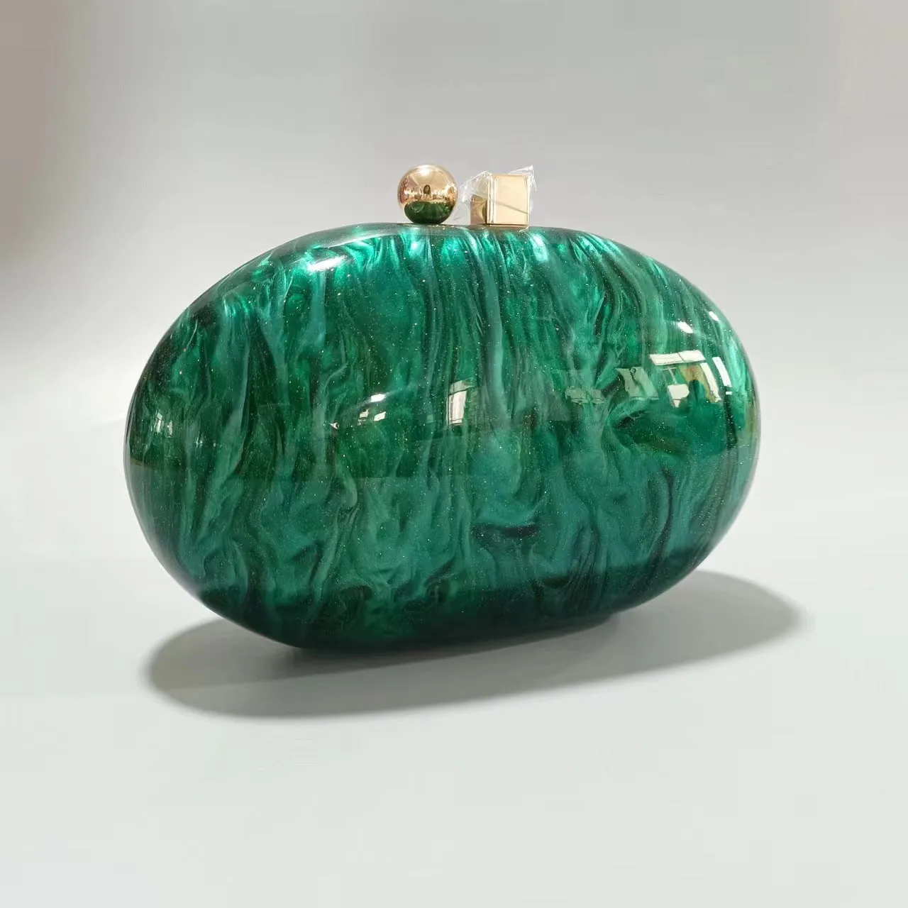 PEARLESCENT ACRYLIC CLUTCH Gloria Lanvin