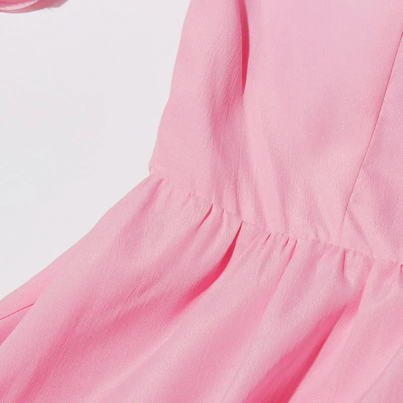 petals strapless tulle maxi dress in pink Gloria Lanvin