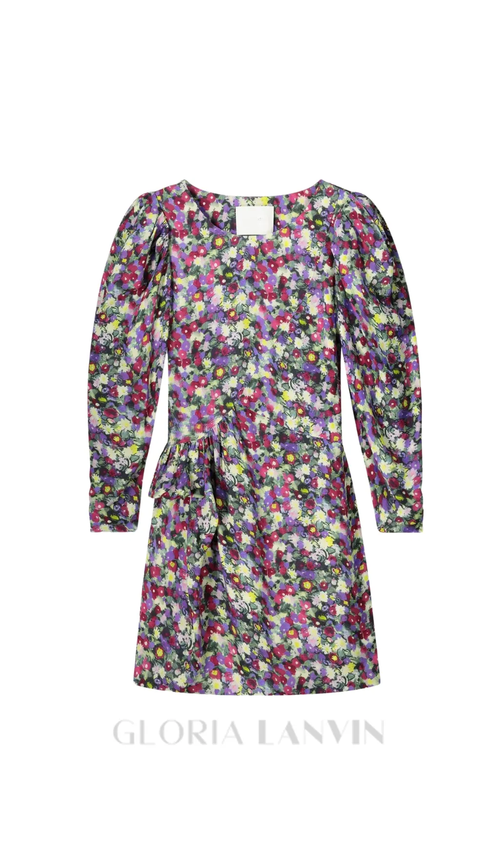 phoenix floral patterned mini dress Gloria Lanvin