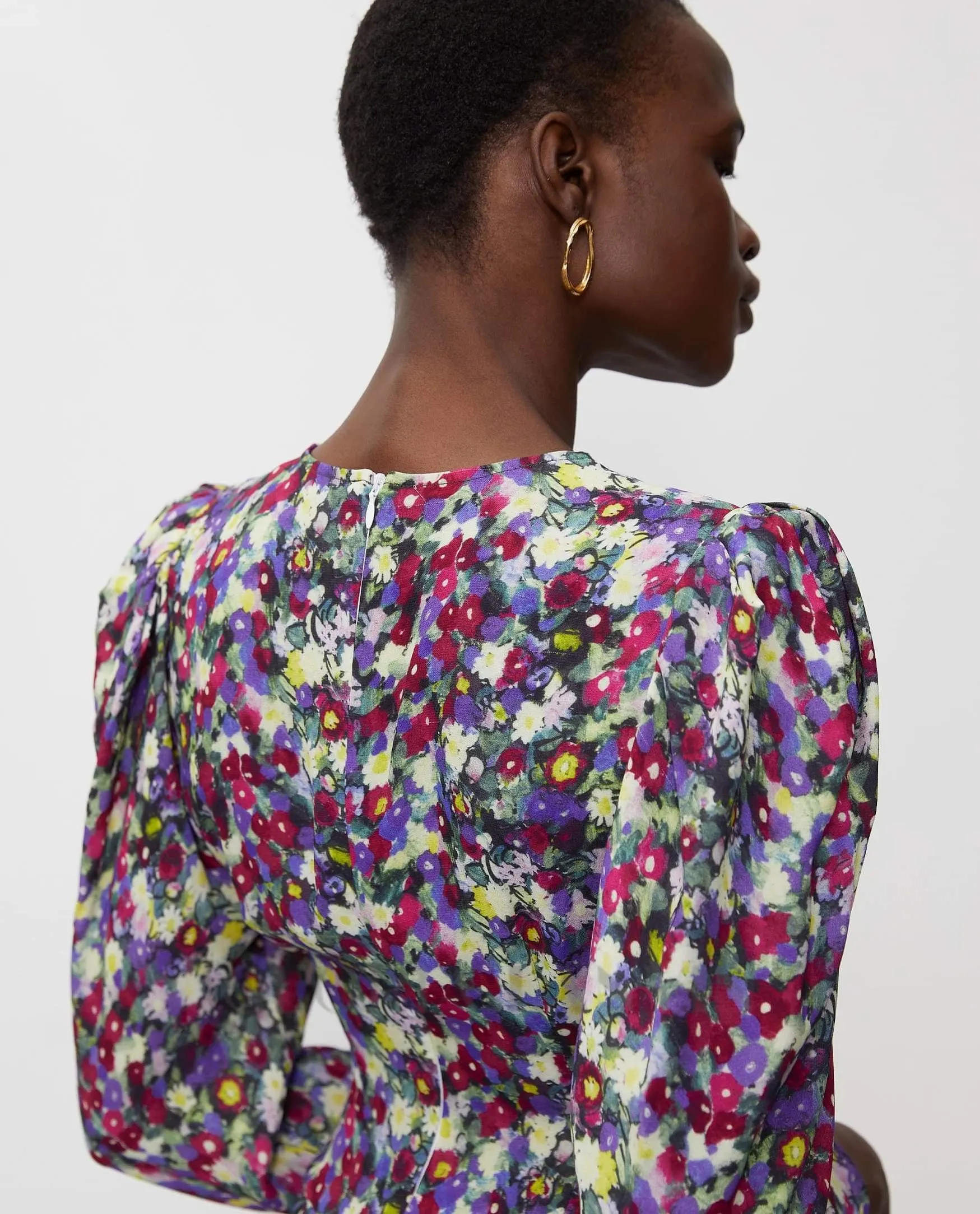 phoenix floral patterned mini dress Gloria Lanvin