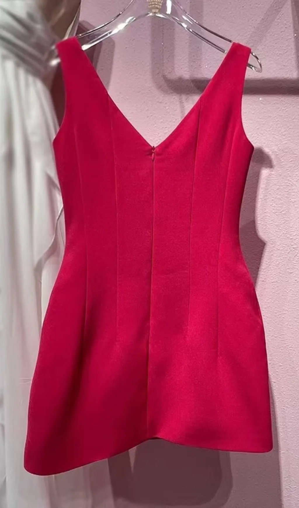 PINK BOWKNOT STRAPPY MINI DRESS Gloria Lanvin