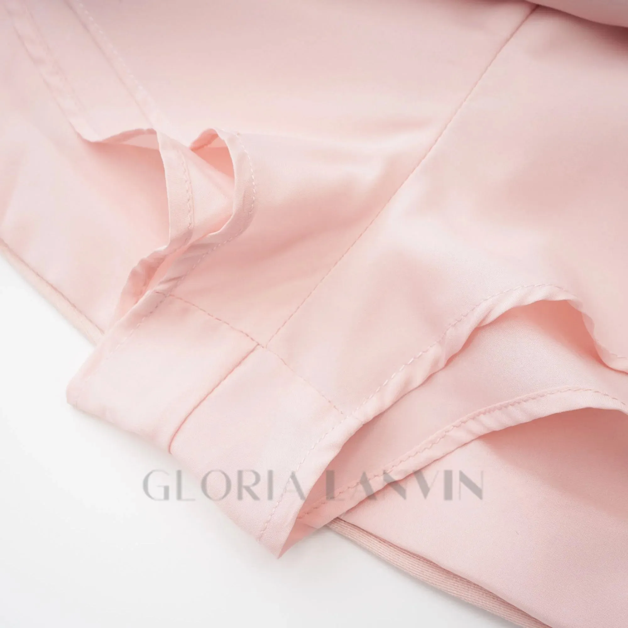 pink bowknot top skirt set Gloria Lanvin