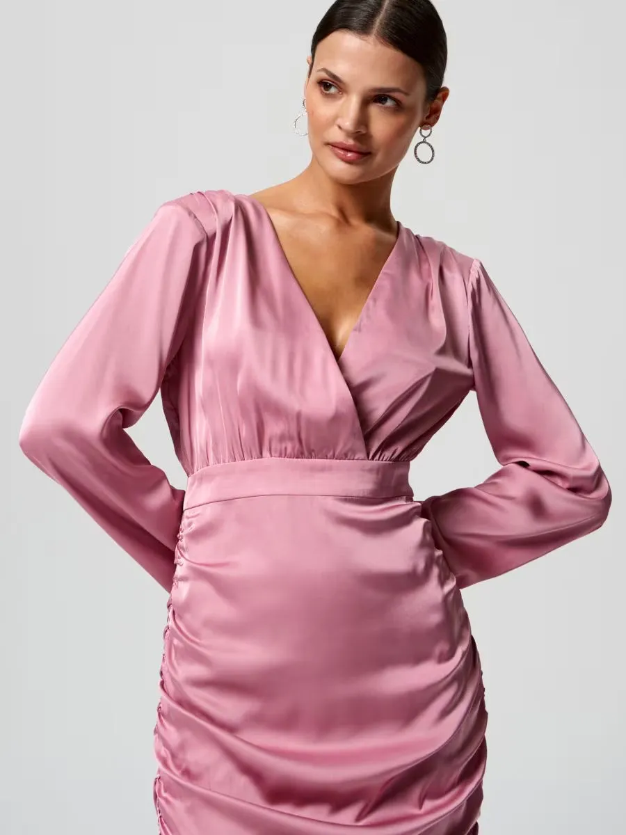 Pink Long Sleeve Mini dress Gloria Lanvin