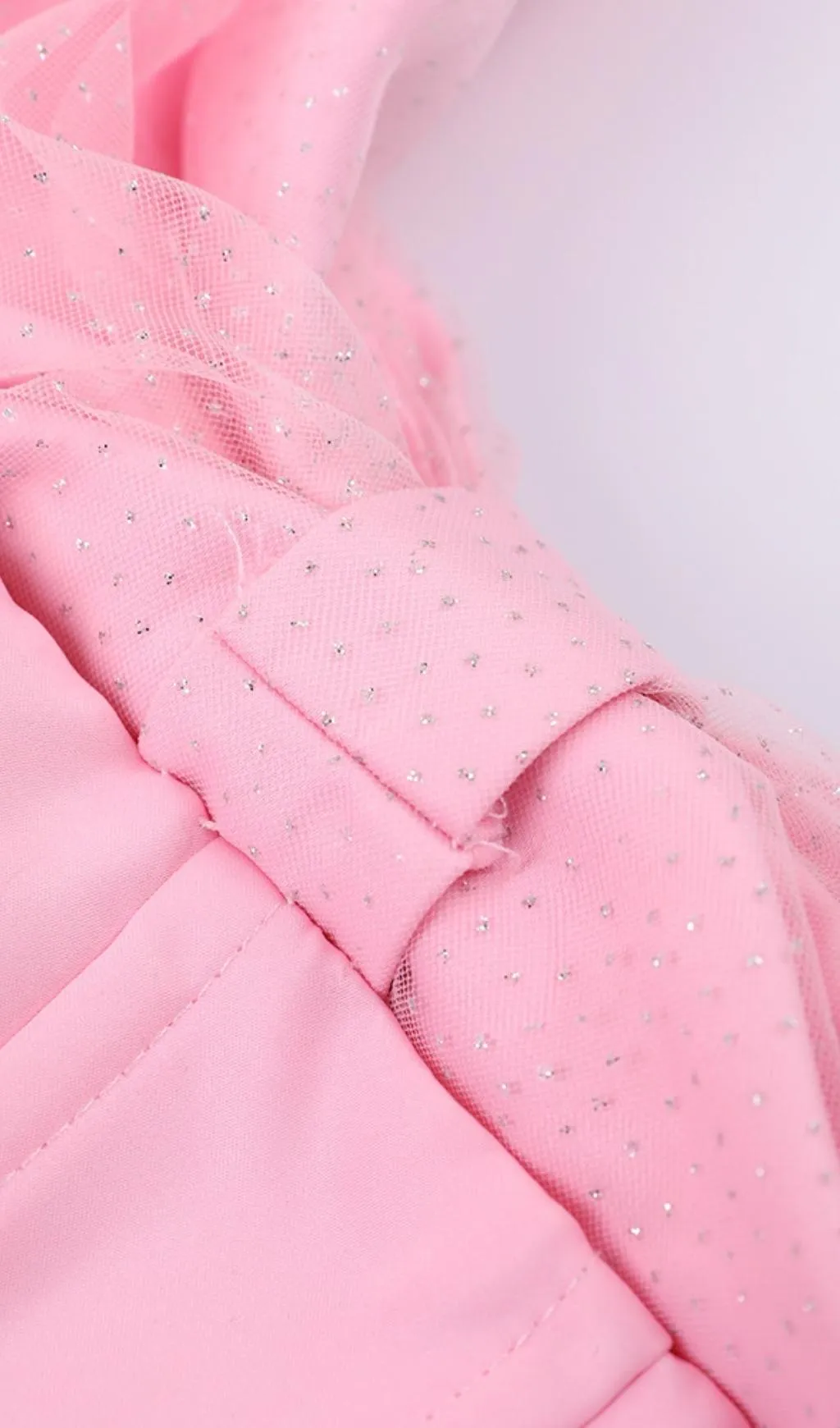 PINK OFF SHOULDER BOWKNOT MINI CORSET DRESS Gloria Lanvin