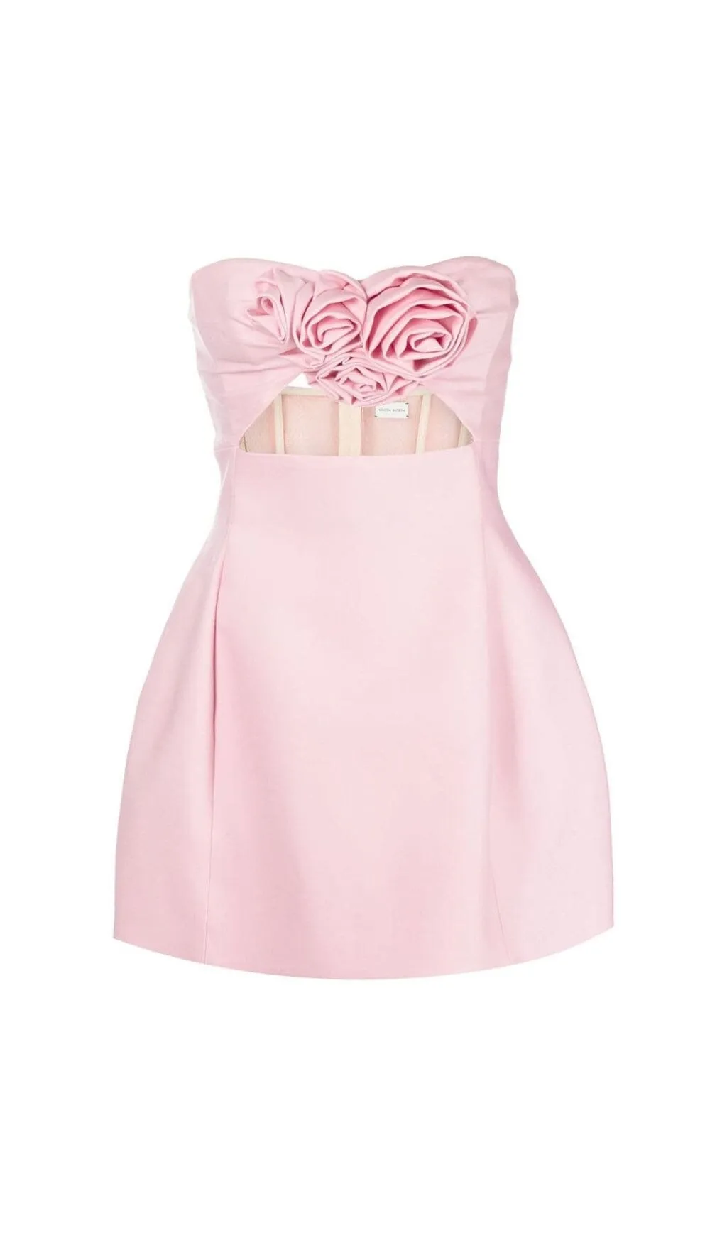 PINK STRAPLESS CUTOUT MINI DRESS Gloria Lanvin