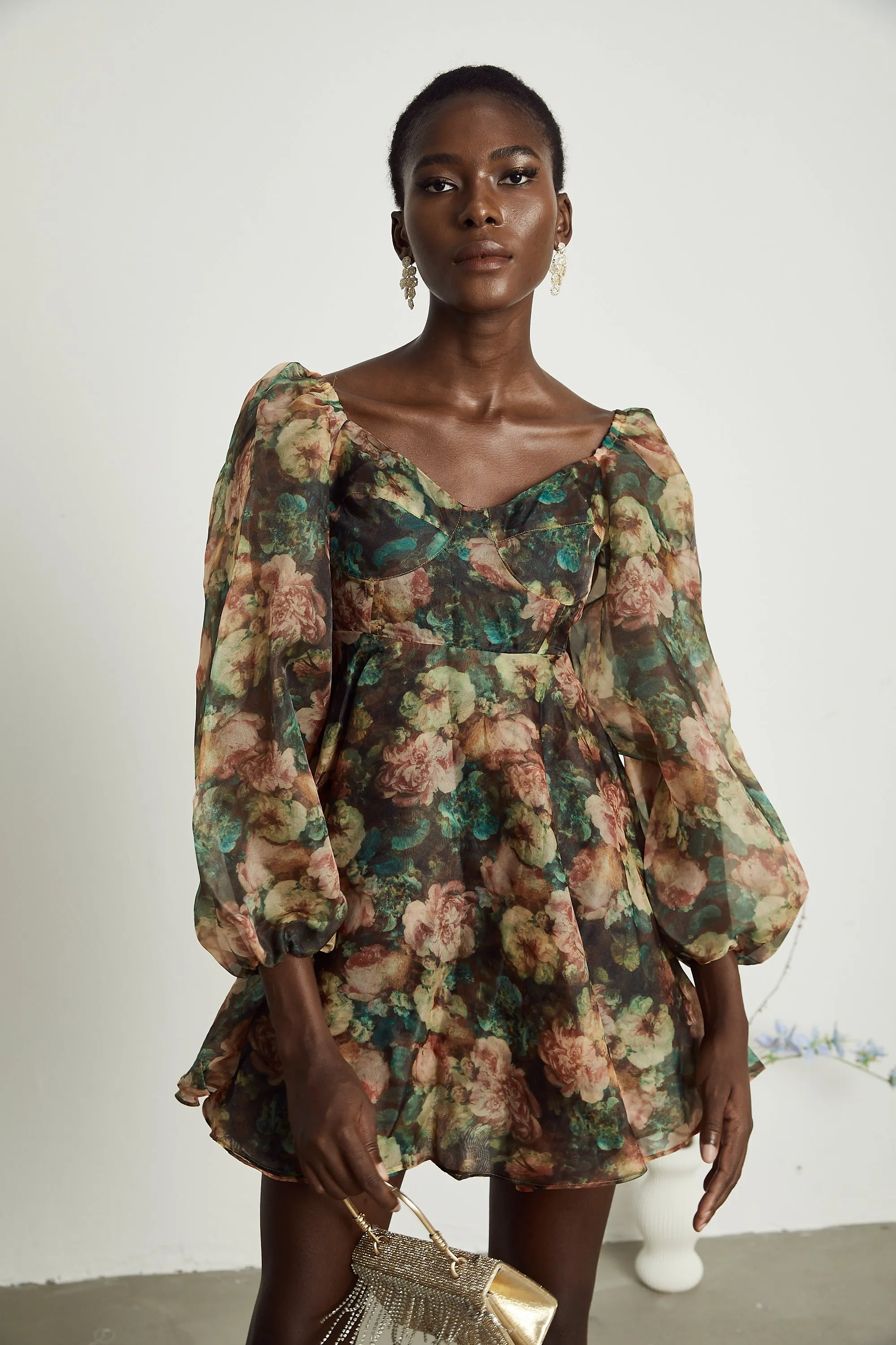Pnlope floral-print loose mini dress Gloria Lanvin