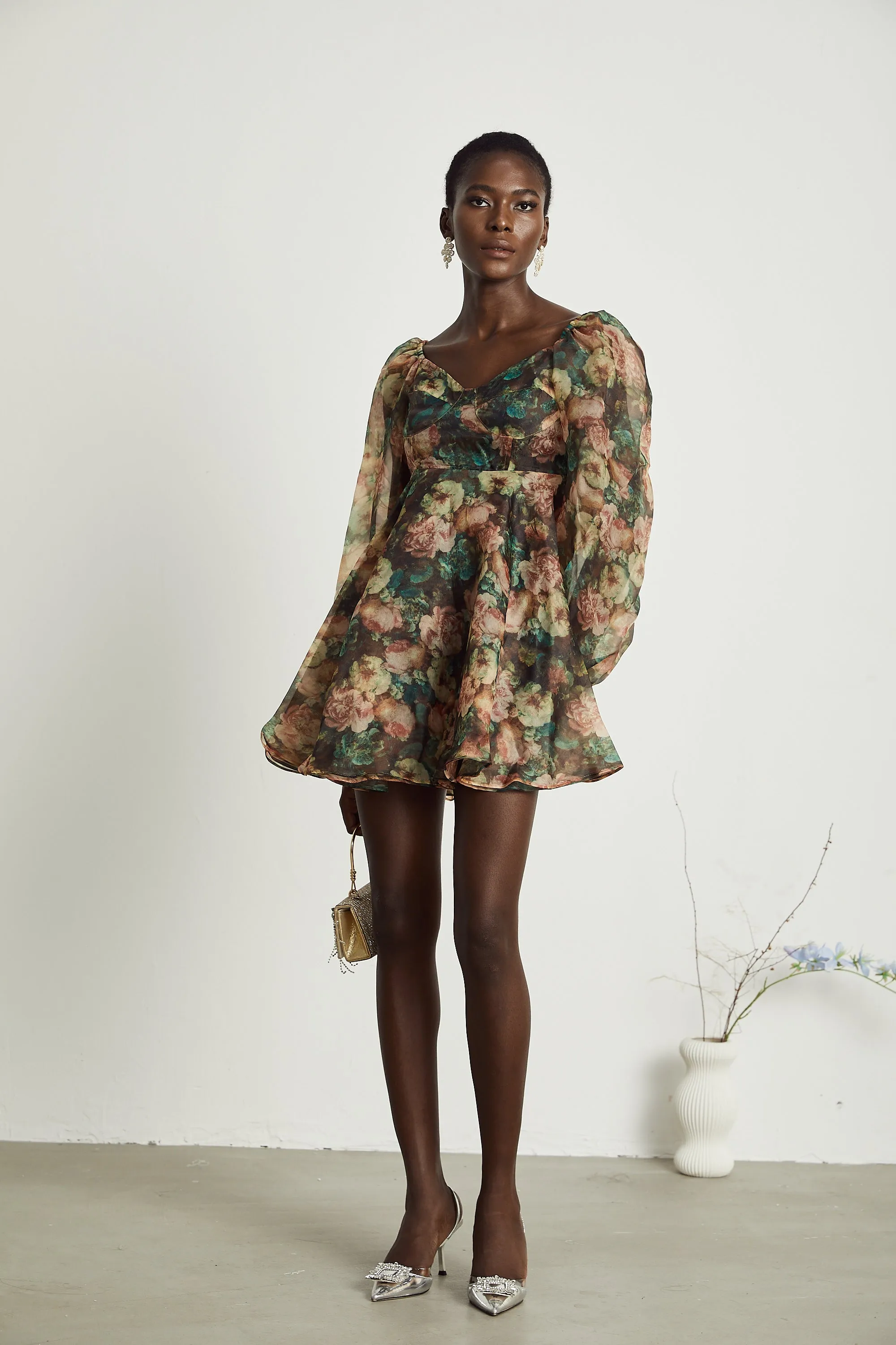 Pnlope floral-print loose mini dress Gloria Lanvin