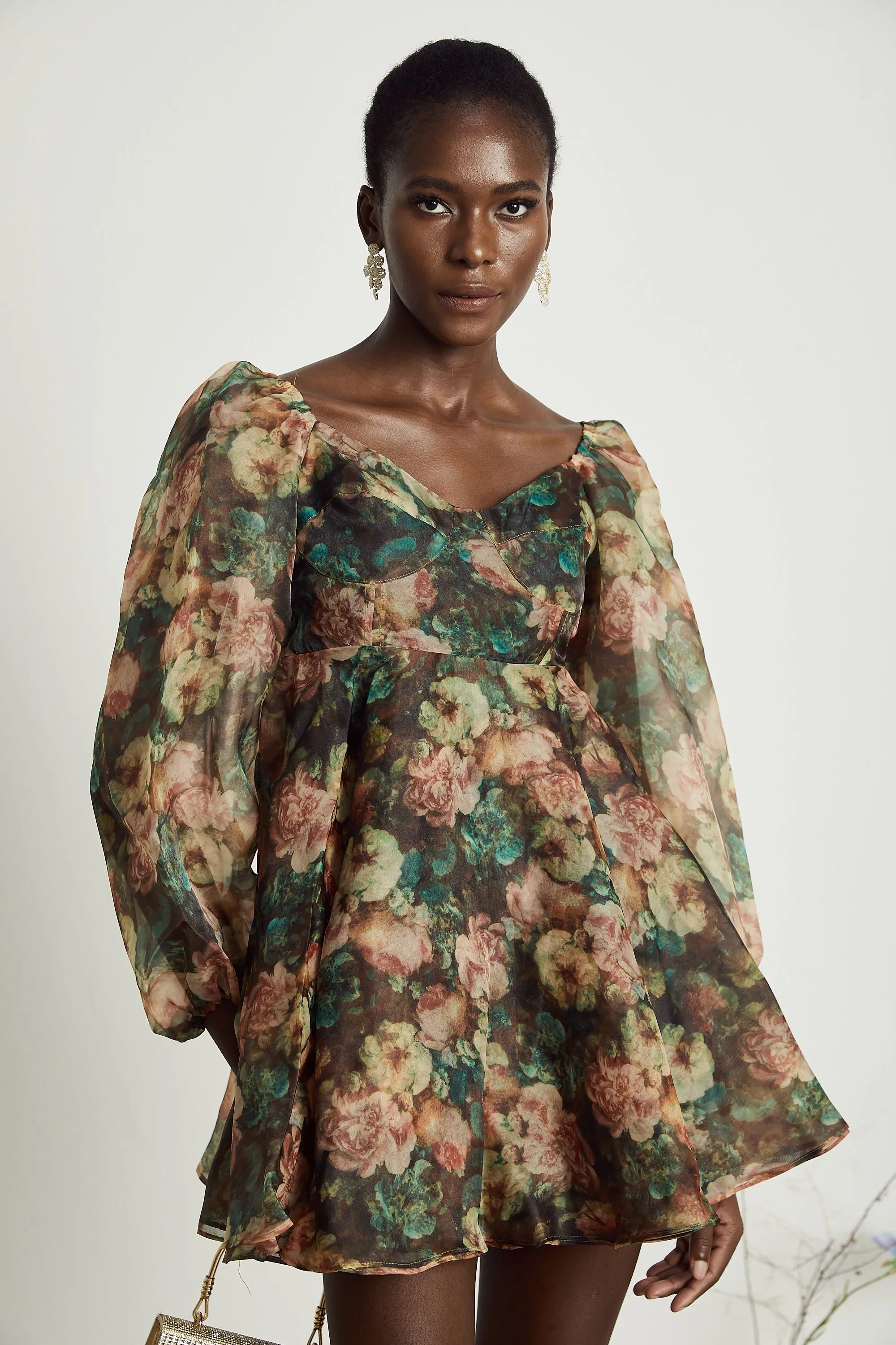 Pnlope floral-print loose mini dress Gloria Lanvin