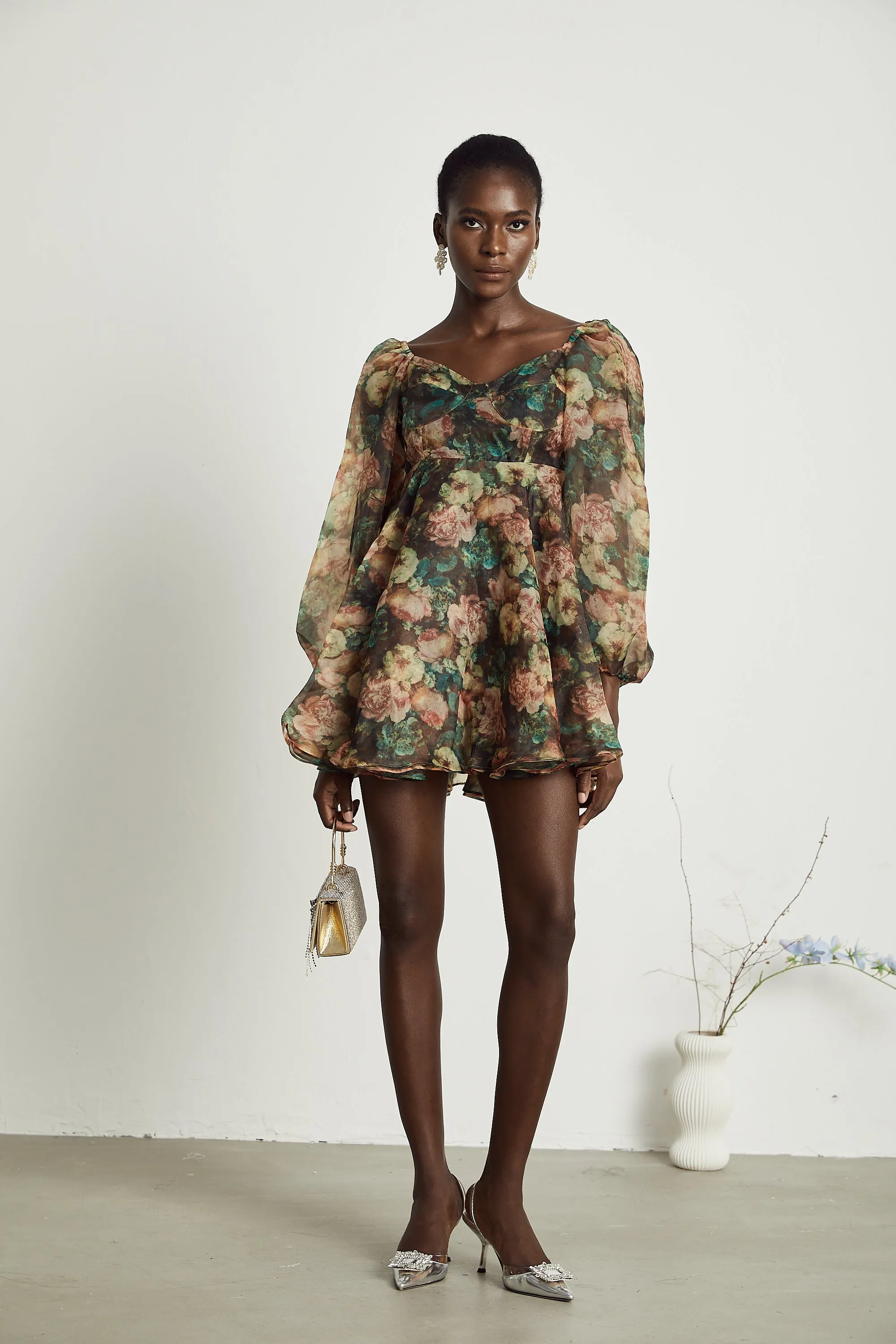 Pnlope floral-print loose mini dress Gloria Lanvin