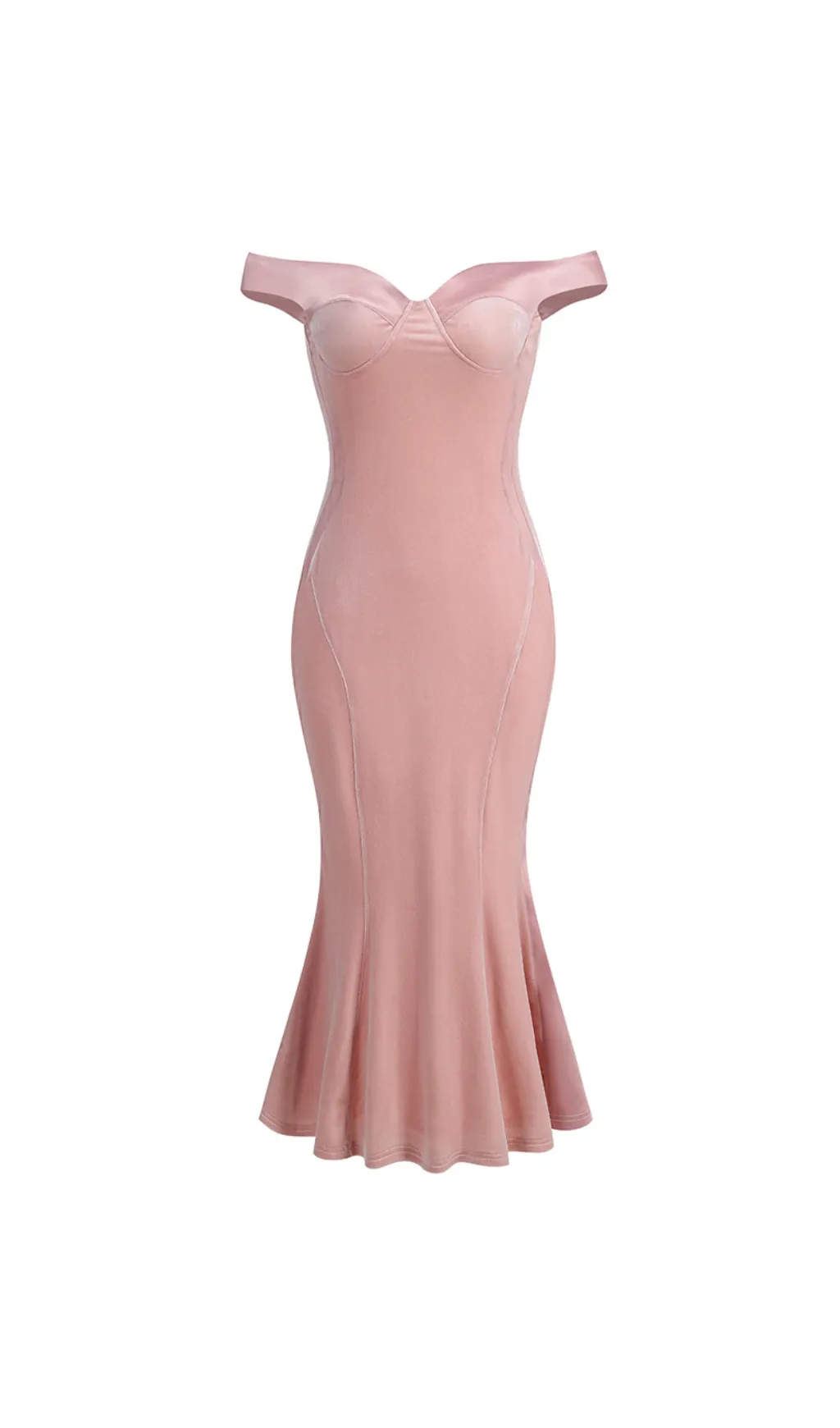 POLYESTER SPANDEX SATIN MIDI DRESS Gloria Lanvin