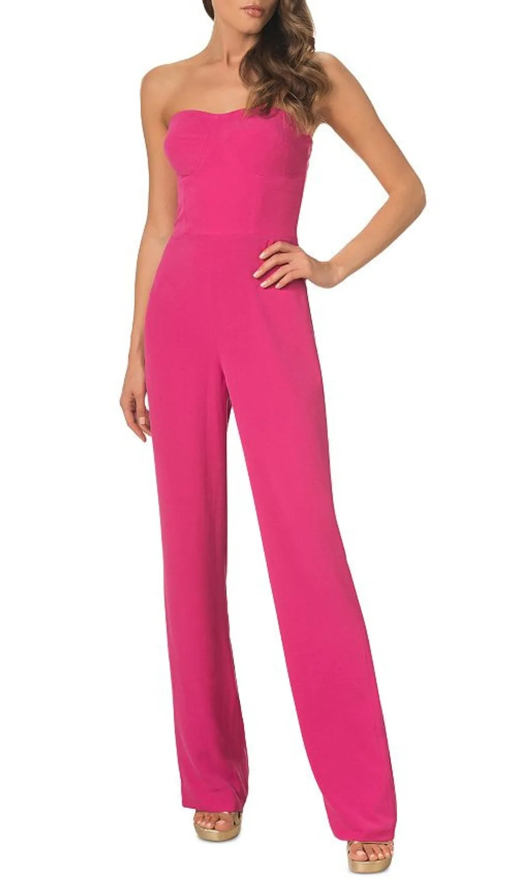 PRESTON STRAPLESS BUSTIER JUMPSUIT Gloria Lanvin