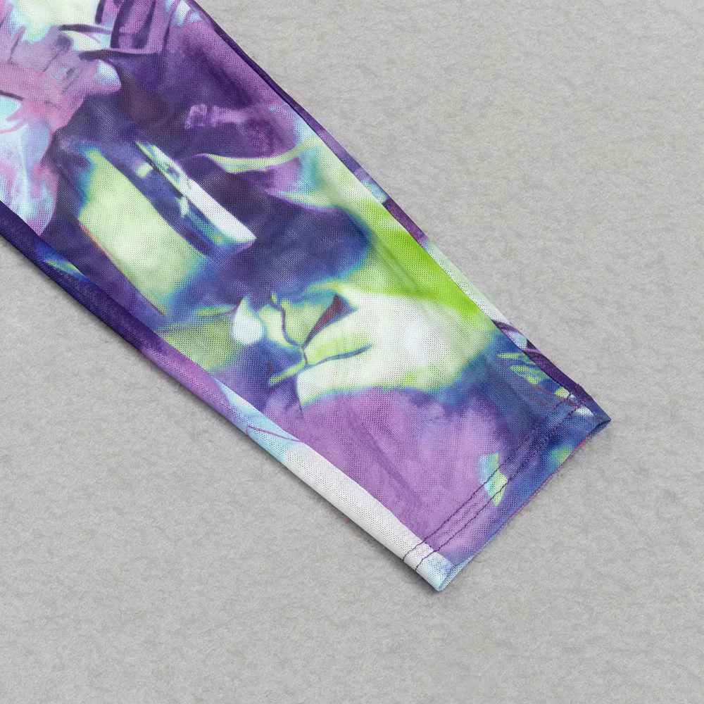 PRINT PANELS STRAPS SKINNY JUMPSUIT Gloria Lanvin