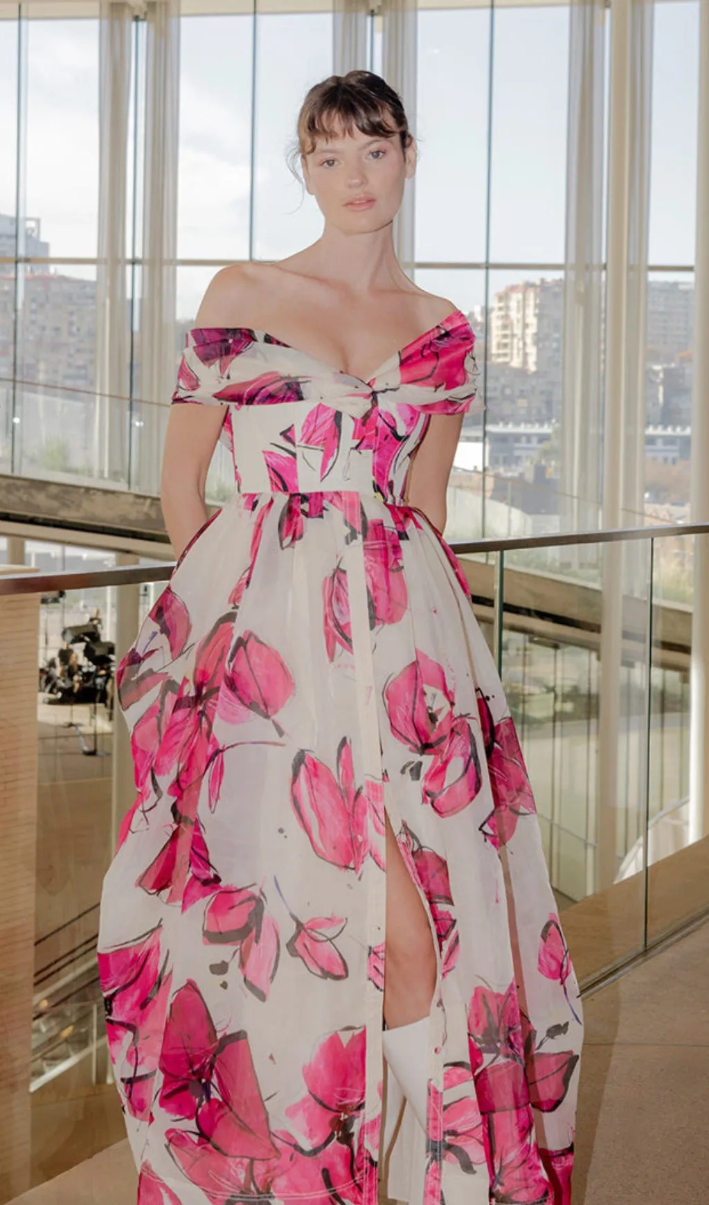 PRINTED CORSET MAXI DRESS Gloria Lanvin