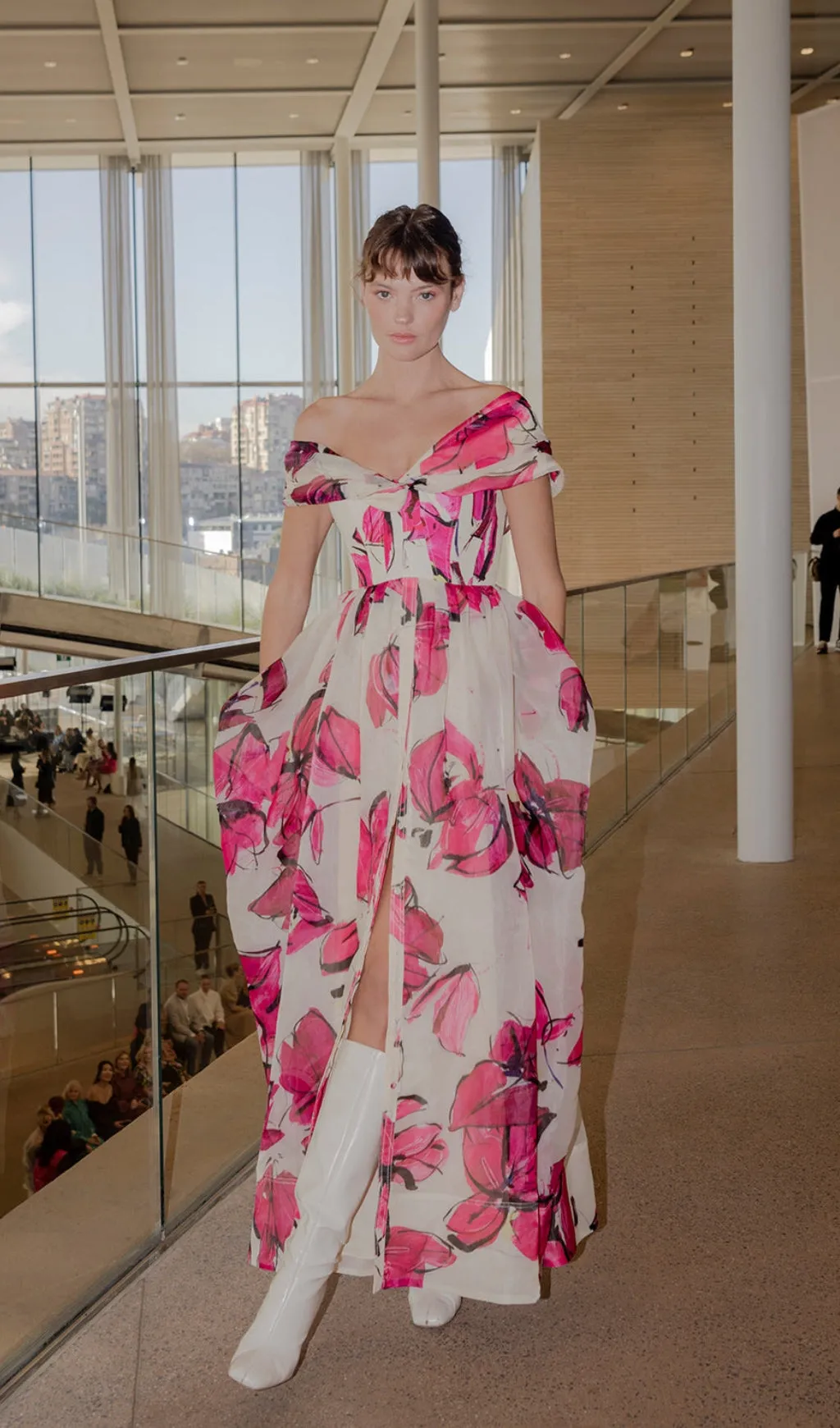 PRINTED CORSET MAXI DRESS Gloria Lanvin