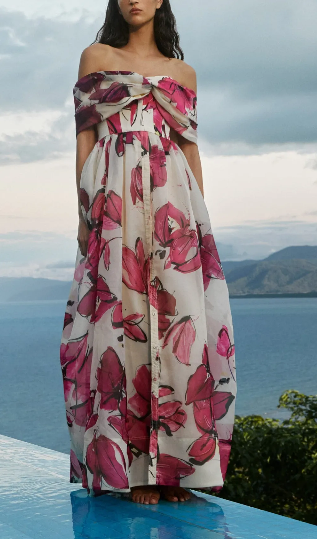 PRINTED CORSET MAXI DRESS Gloria Lanvin