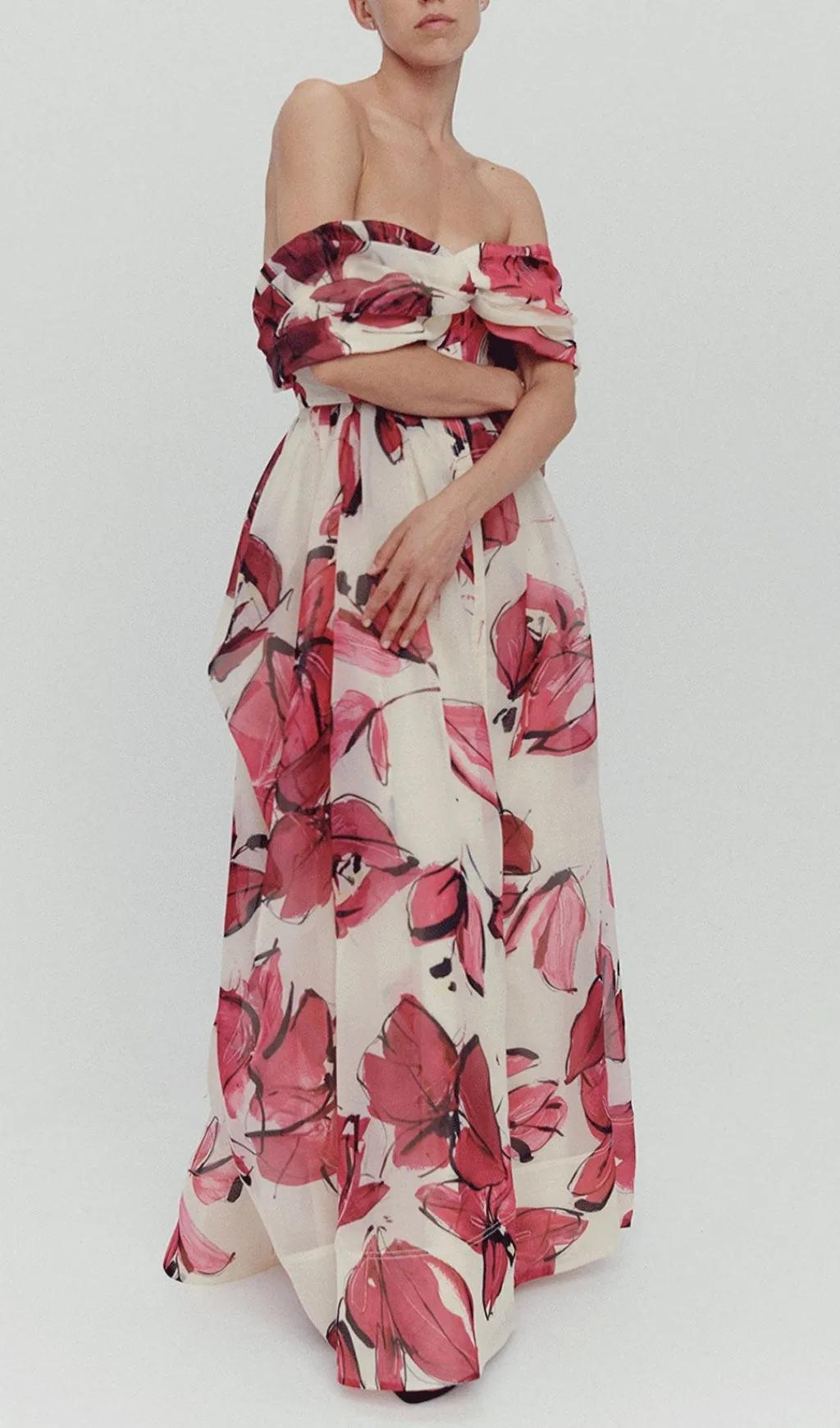 PRINTED CORSET MAXI DRESS Gloria Lanvin