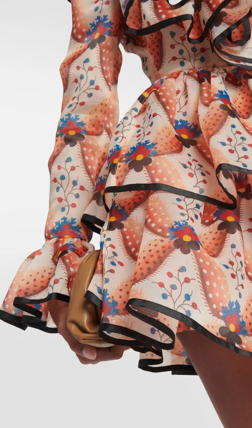 PRINTED RUFFLED MINI DRESS Gloria Lanvin