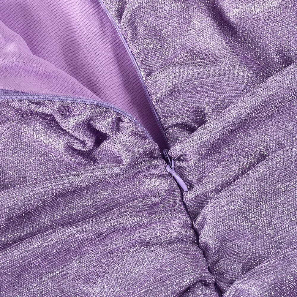 PURPLE SPARKLE MINI DRESS Gloria Lanvin