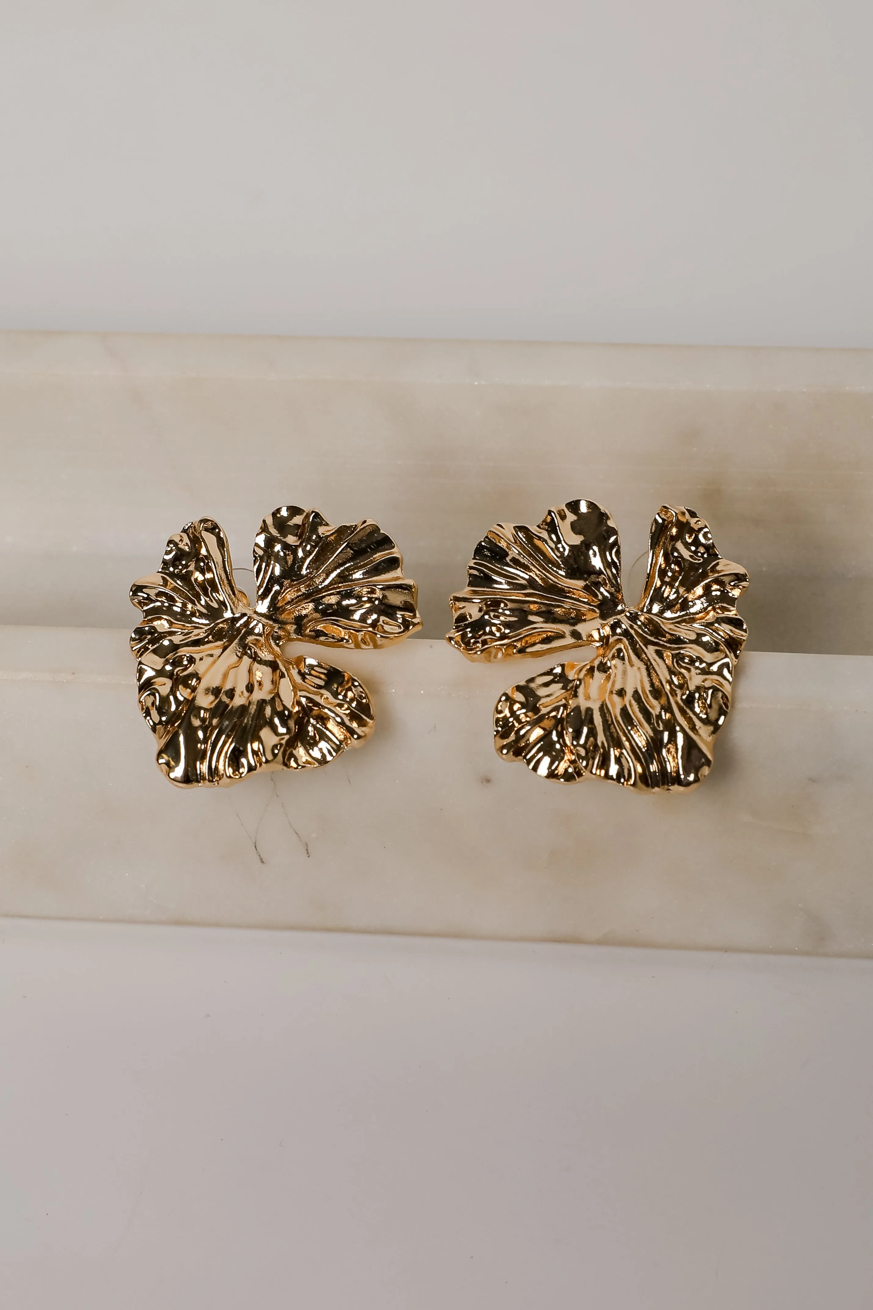 Quinn Textured Statement Earrings