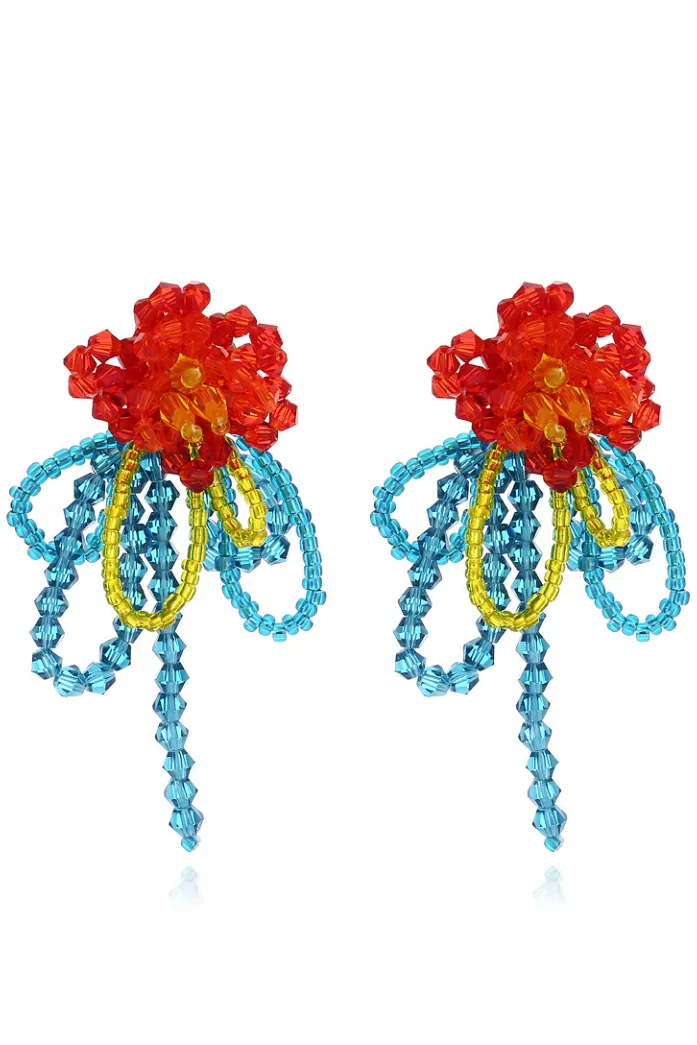 Rachel Crystal Earrings Gloria Lanvin