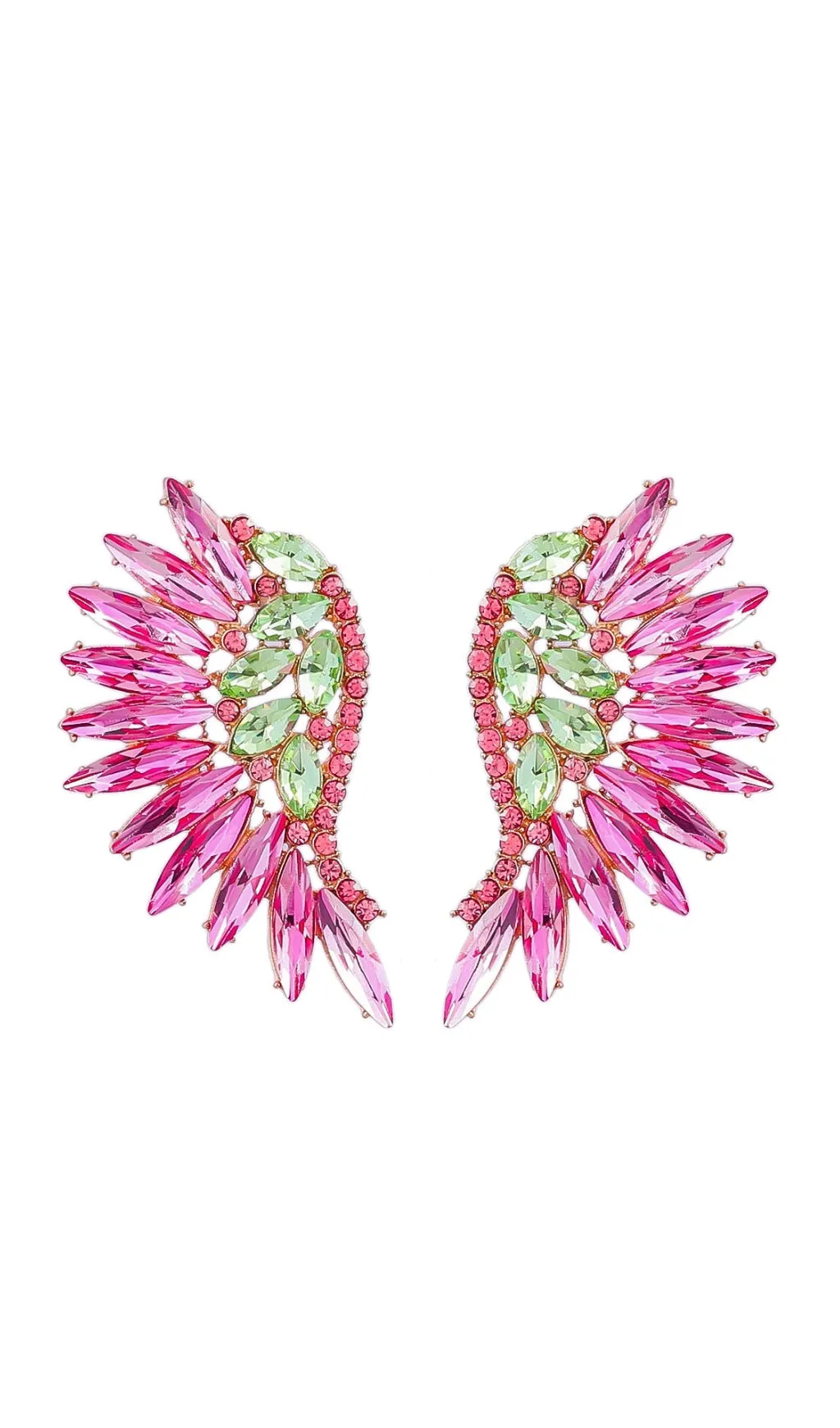RAINBOW RHINESTONE EARRINGS Gloria Lanvin