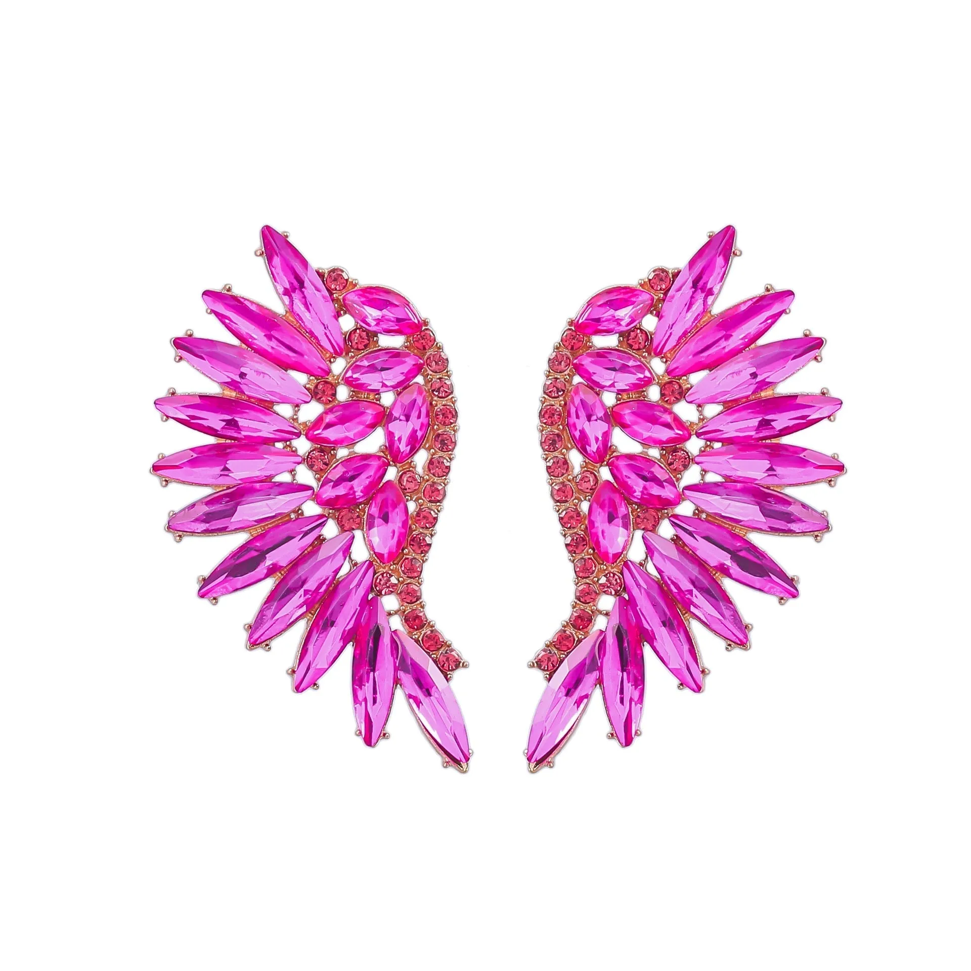 RAINBOW RHINESTONE EARRINGS Gloria Lanvin