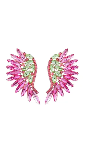RAINBOW RHINESTONE EARRINGS Gloria Lanvin