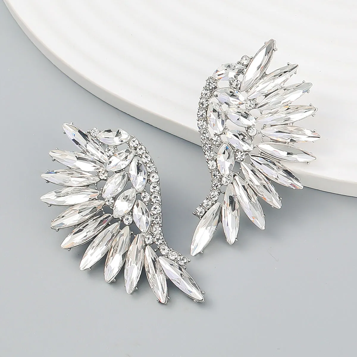 RAINBOW RHINESTONE EARRINGS Gloria Lanvin