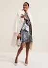 Rhia Silver Sequin Mini Dress Gloria Lanvin