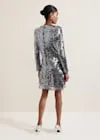 Rhia Silver Sequin Mini Dress Gloria Lanvin
