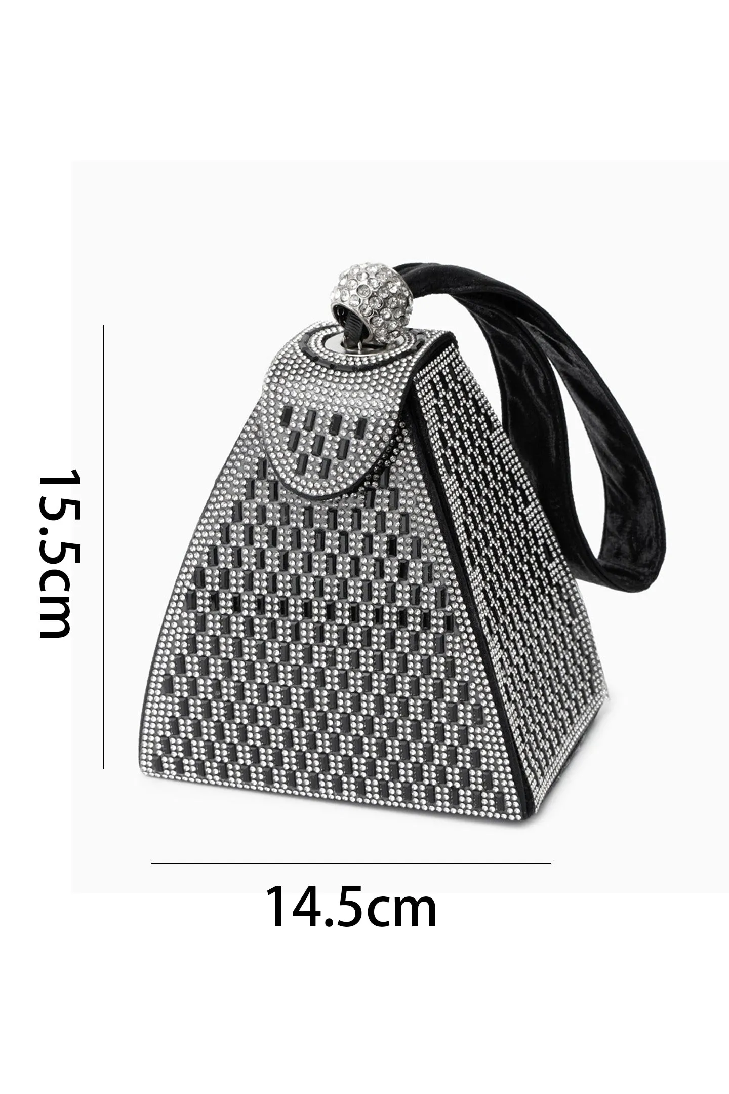 Rhinestone-embellished Pyramid Handbag Gloria Lanvin