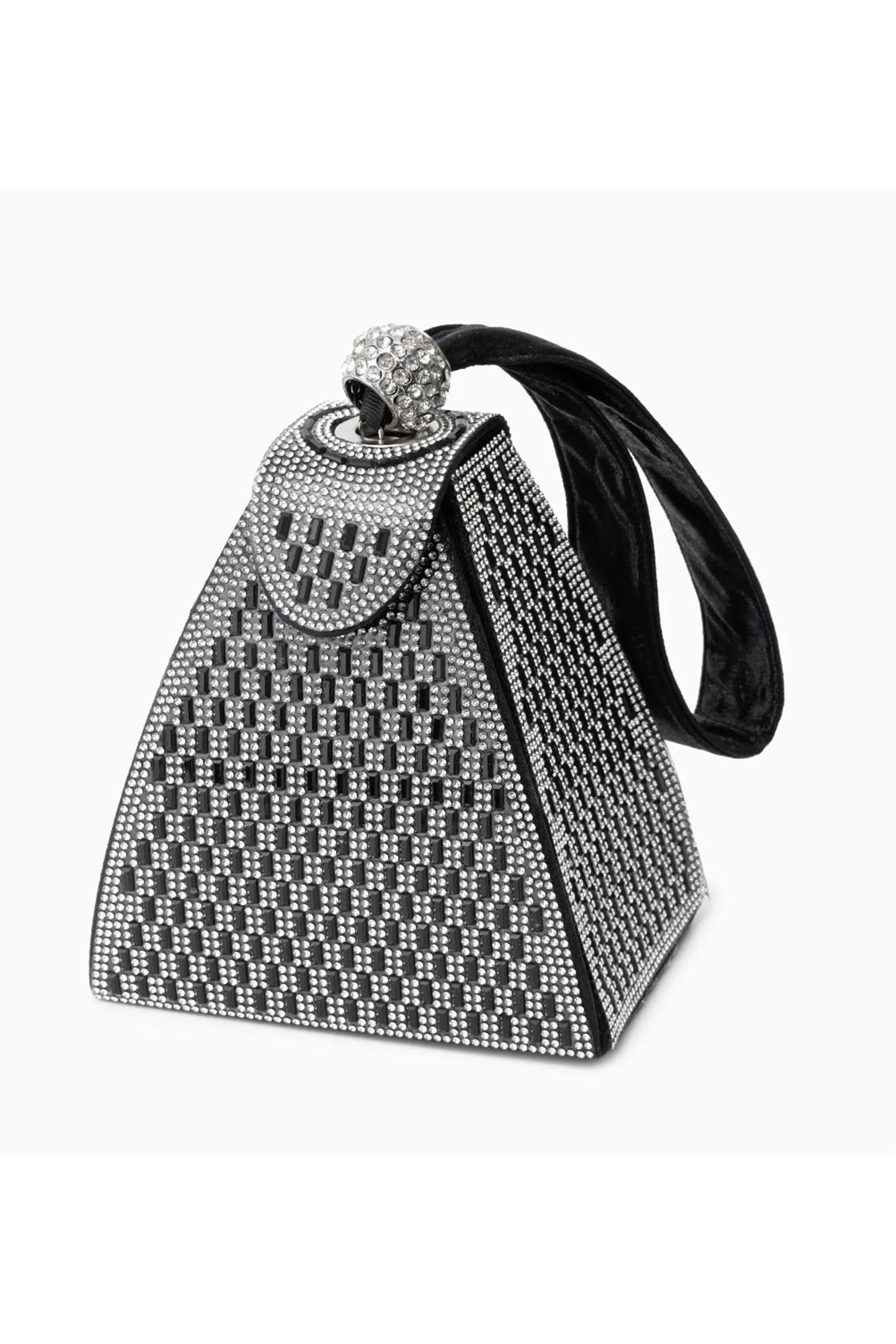 Rhinestone-embellished Pyramid Handbag Gloria Lanvin