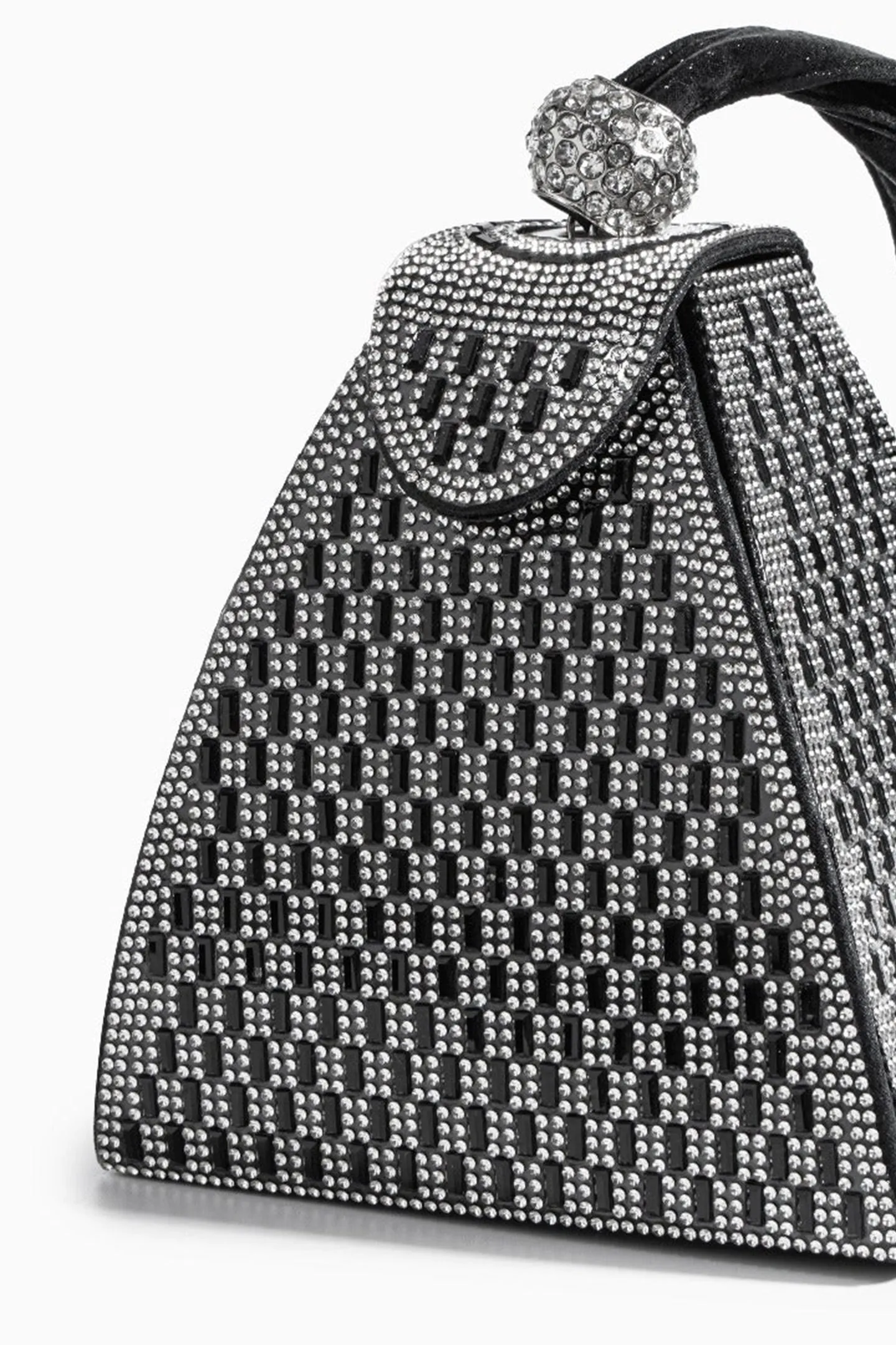 Rhinestone-embellished Pyramid Handbag Gloria Lanvin