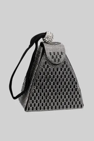 Rhinestone-embellished Pyramid Handbag Gloria Lanvin