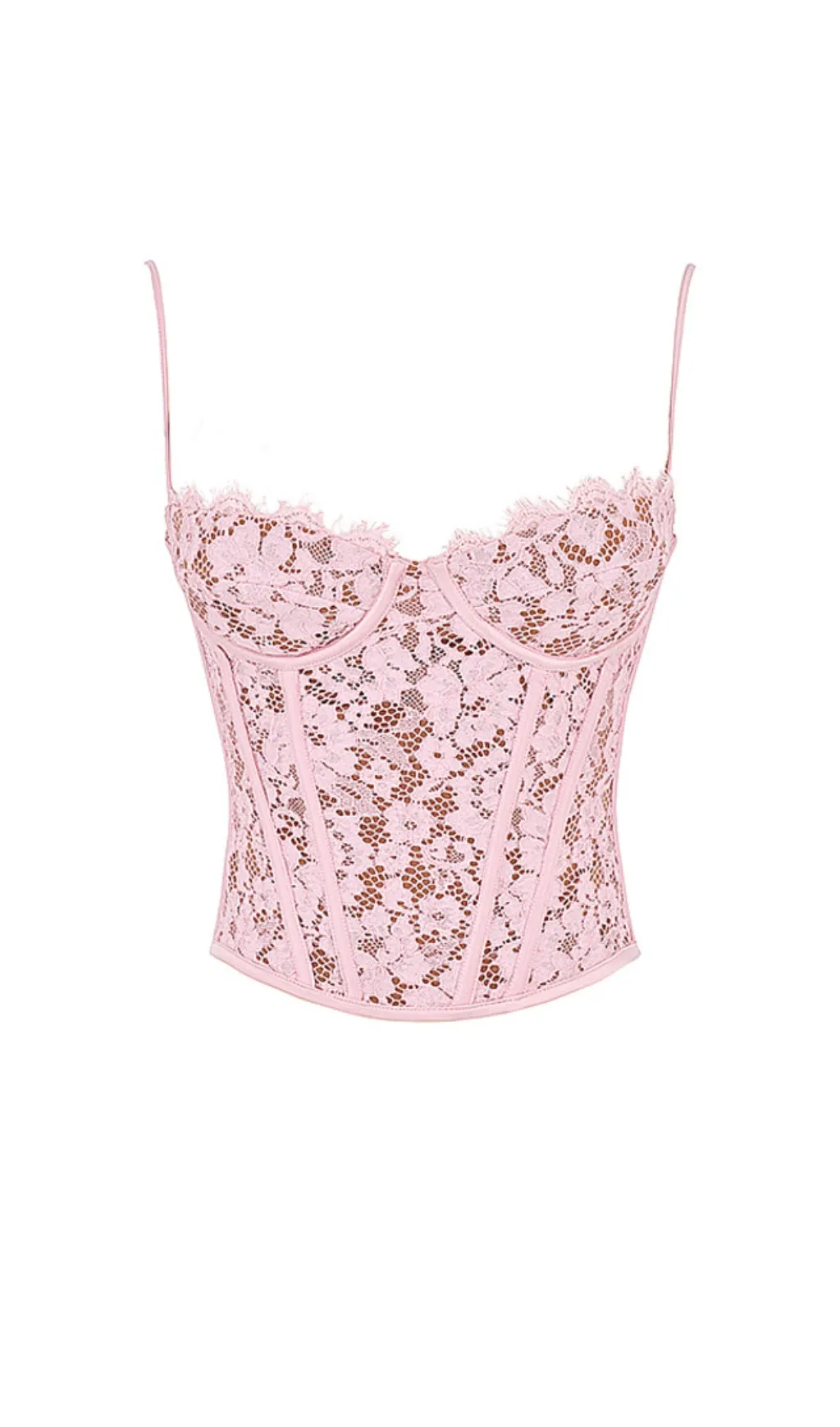 ROSE LACE UNDERWIRED CORSET Gloria Lanvin